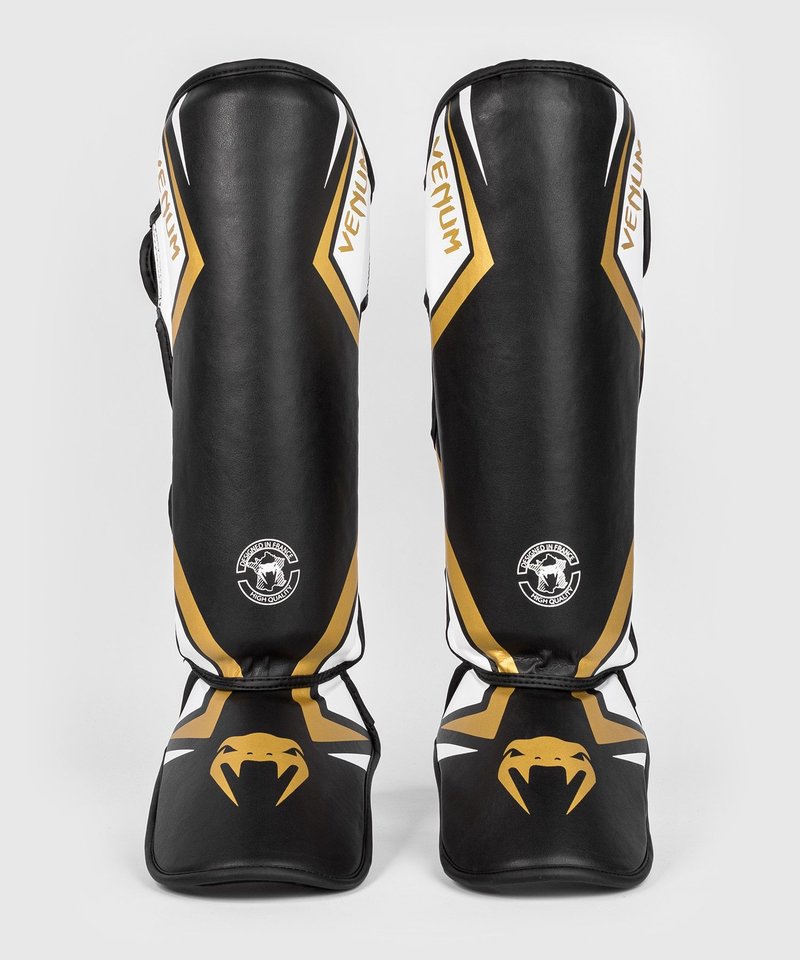 Venum Venum CONTENDER 2.0 Shin Guards Black White Gold