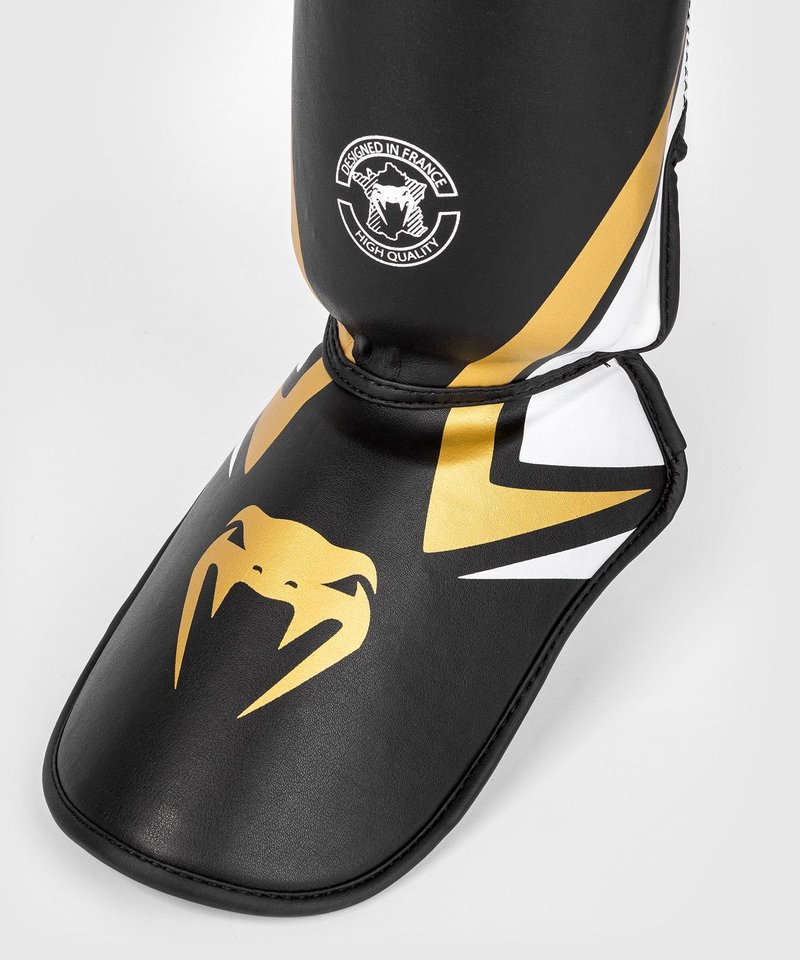 Venum Venum CONTENDER 2.0 Shin Guards Black White Gold