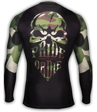 PRiDEorDiE PRIDE or Die Hasta RECKLESS Rash Guard Jungle Camo