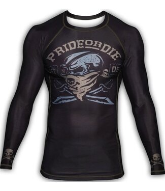 Pride or Die PRiDE or DiE Pirate Rash Guard Lange Mouwen Zwart Pride or Die PRiDE or DiE Pirate Rash Guard Lange Mouwen Zwart