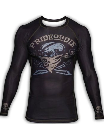 Pride or Die PRiDE or DiE Pirate Rashguard Langarm Schwarz