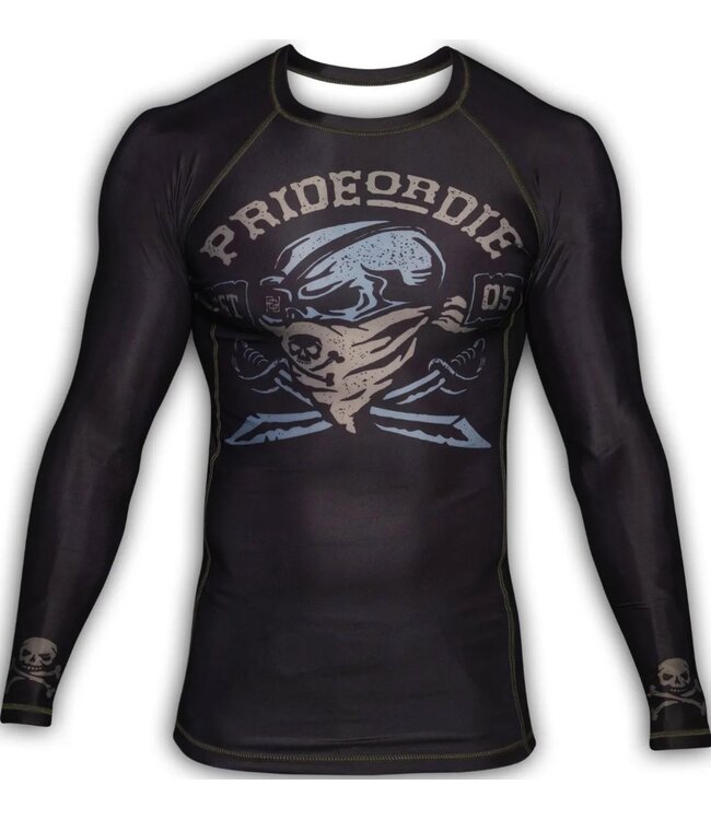 Pride or Die PRiDE or DiE Pirate Rashguard Langarm Schwarz