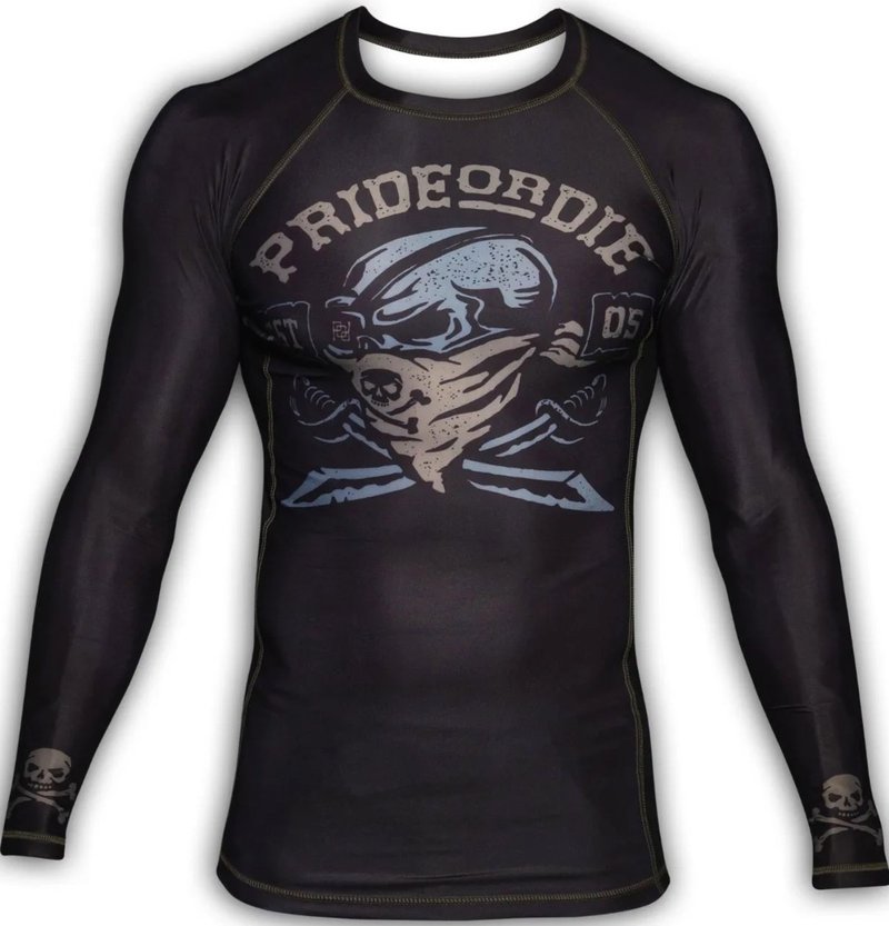 Pride or Die PRiDE or DiE Pirate Rashguard Langarm Schwarz