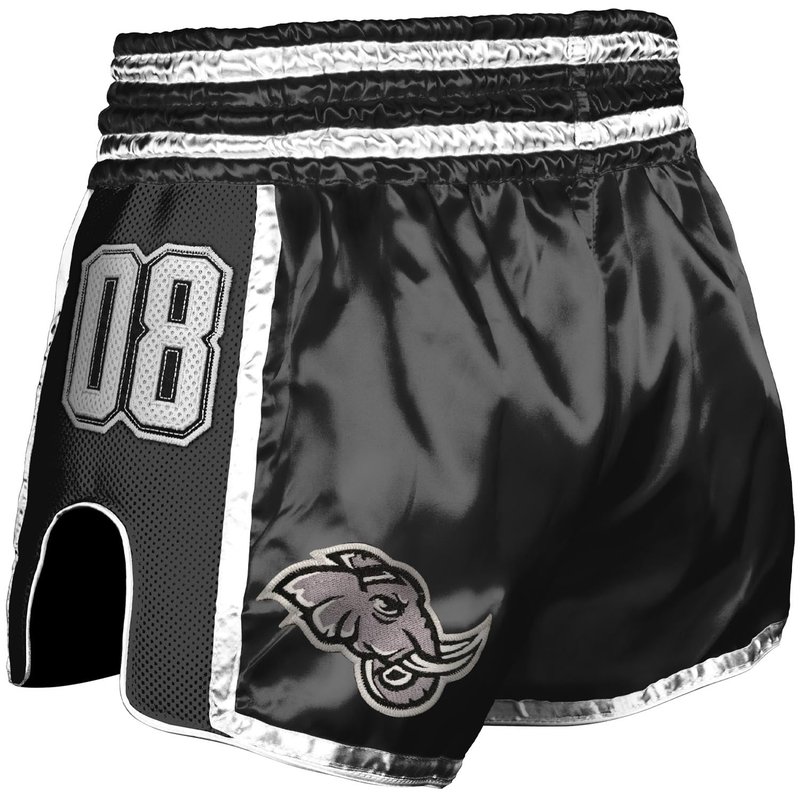 8 Weapons 8 WEAPONS Muay Thai Shorts Super Mesh Team 08 Schwarz