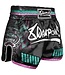 8 WEAPONS Muay Thai Shorts Samurai 2.0 Cyber Schwarz Grün