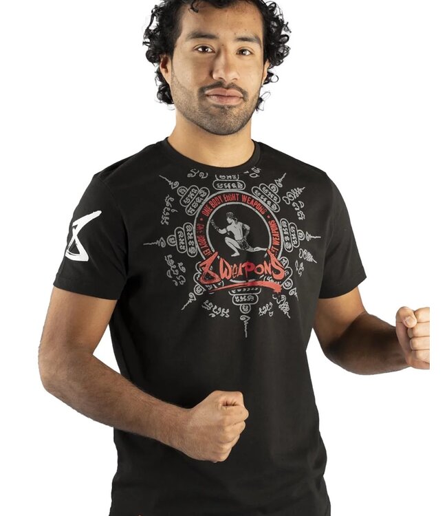 8 Weapons 8 WEAPONS Muay Thai T-Shirt Eight Ways Yant Black