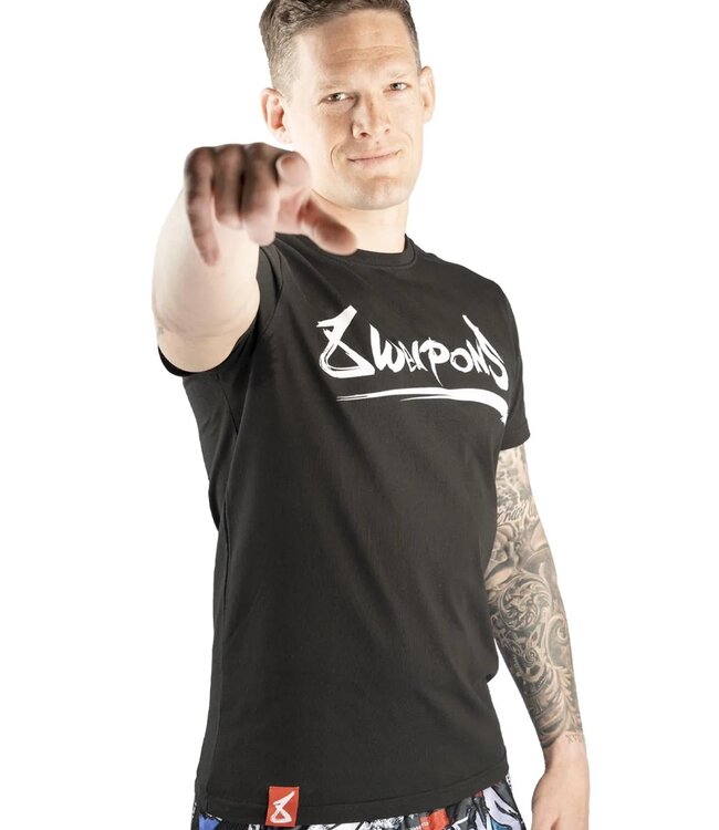 8 Weapons 8 WEAPONS Muay Thai T-Shirt Unlimited Schwarz