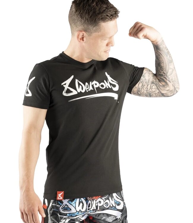 8 Weapons 8 WEAPONS Muay Thai T-Shirt Unlimited Schwarz