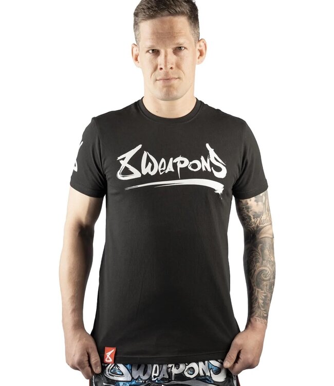8 Weapons 8 WEAPONS Muay Thai T-Shirt Unlimited Schwarz