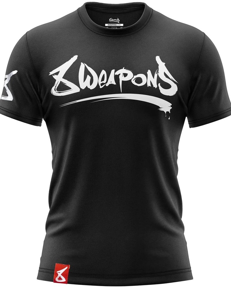 8 Weapons 8 WEAPONS Muay Thai T-Shirt Unlimited Zwart
