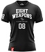 8 WEAPONS Muay Thai T-Shirt Team 08 Black White