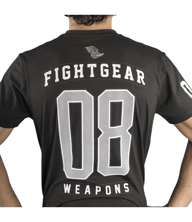 8 WEAPONS Muay Thai T-Shirt Team 08 Black White