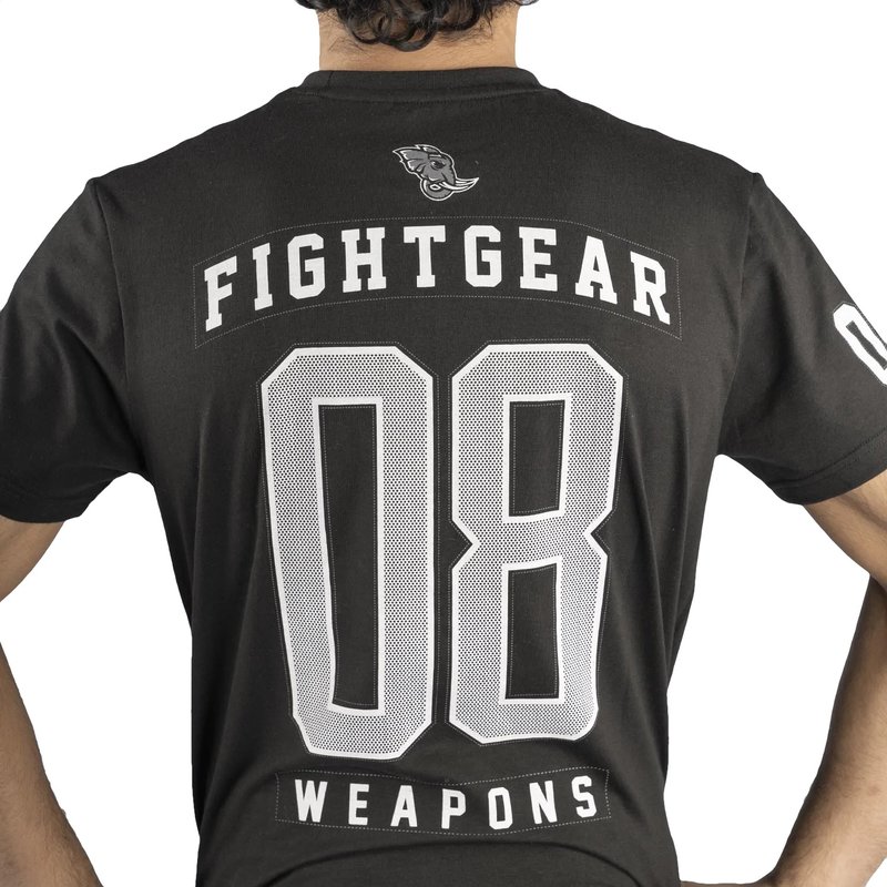 8 Weapons 8 WEAPONS Muay Thai T-Shirt Team 08 Zwart Wit