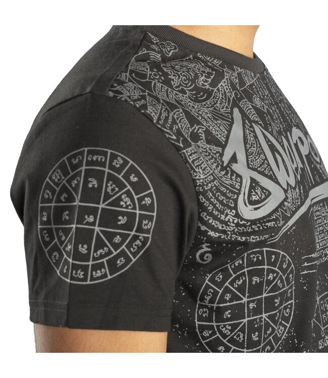 8 WEAPONS Muay Thai T-Shirt T Yantra Black Grey