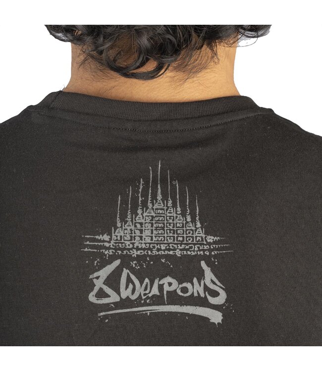 8 Weapons 8 WEAPONS Muay Thai T-Shirt T Yantra Black Grey
