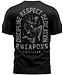 8 Weapons Muay Thai T-Shirt Tombstone Schwarz Grau