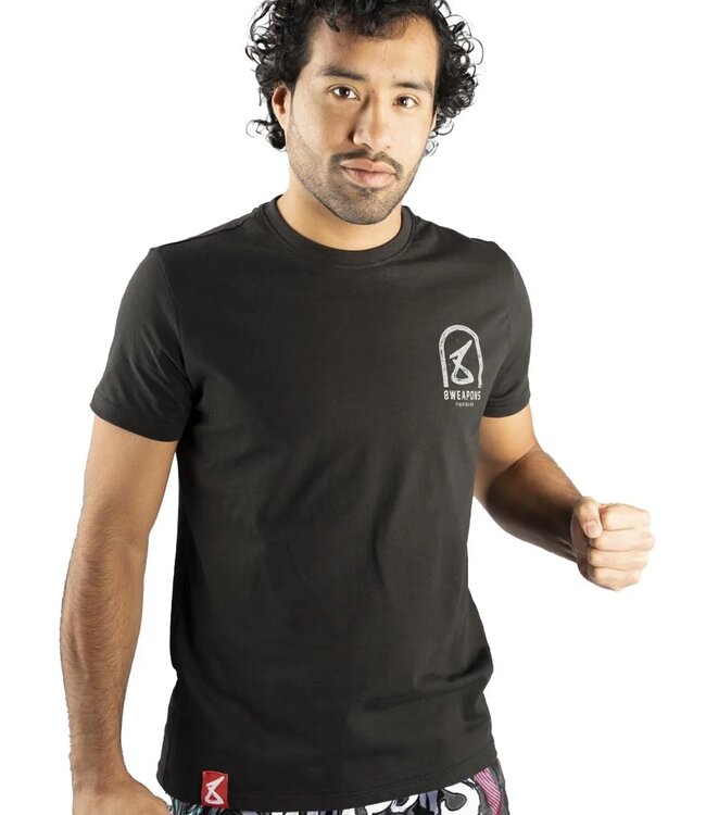 8 Weapons Muay Thai T-Shirt Tombstone Schwarz Grau