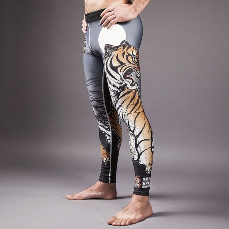 Meerkatsu ART Meerkatsu Midnight Tiger Grappling Sportlegging Spats