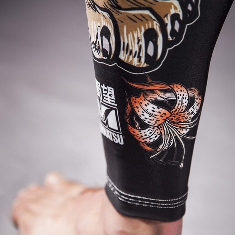 Meerkatsu ART Meerkatsu Midnight Tiger Grappling Sports Legging Tights