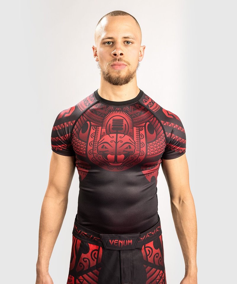 Venum Venum Nakahi Rashguard Korte Mouwen Zwart Rood