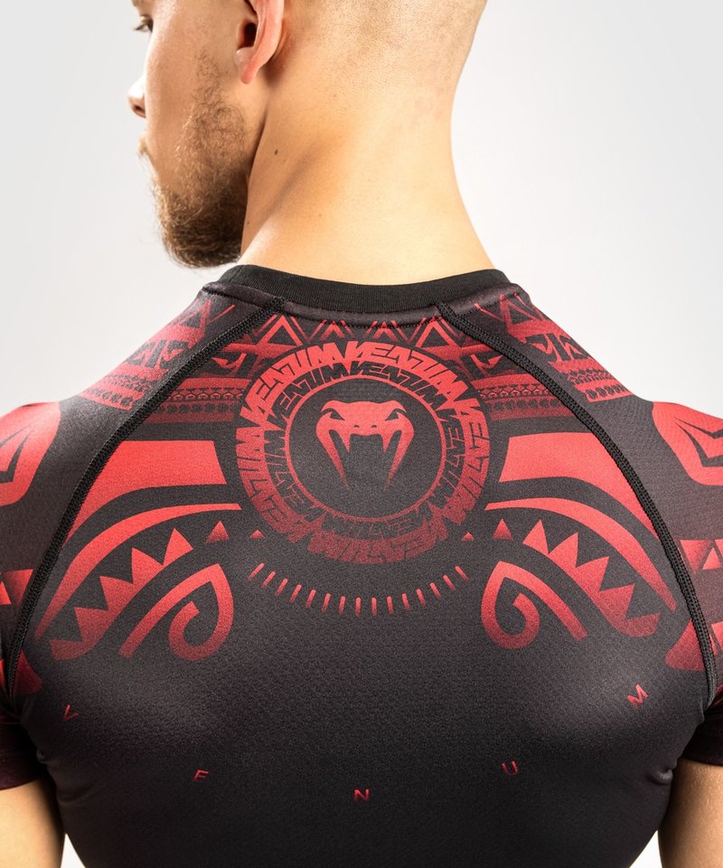 Venum Venum Nakahi Rashguard Korte Mouwen Zwart Rood