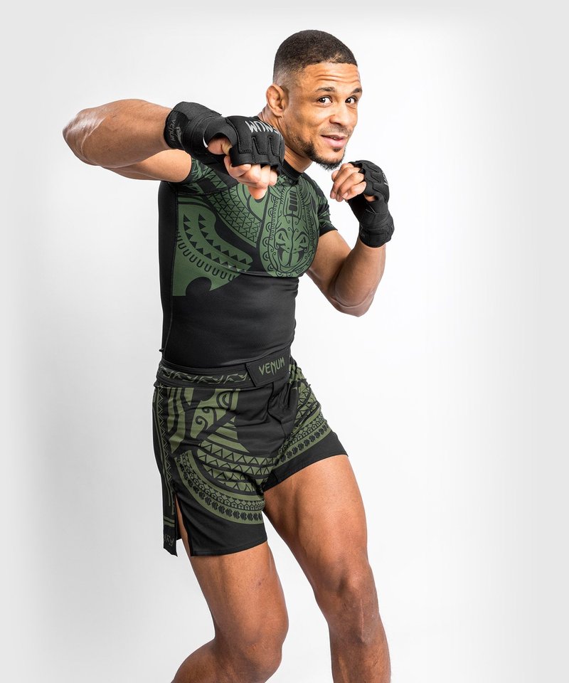 Venum Venum Nakahi Rash Guard Korte Mouwen Zwart Khaki