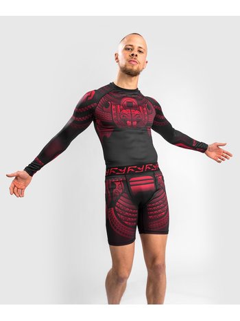 Venum Venum Nakahi Rash Guard Langarm Schwarz Rot