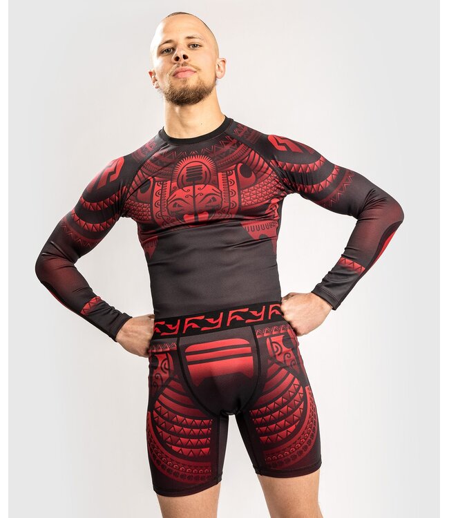 Venum Nakahi Rash Guard Lange Mouwen Zwart Rood