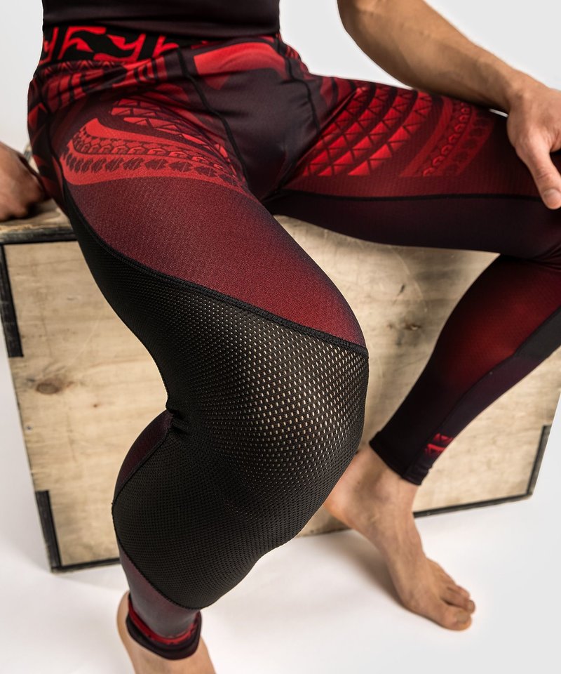 Venum Venum Nakahi Sports Legging Spats Tights Schwarz Rot