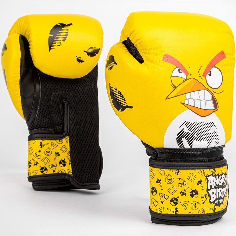 Venum Angry Birds Boxhandschuhe Kinder DEUTSCHLAND Gelb Schwarz - FIGHTWEAR SHOP