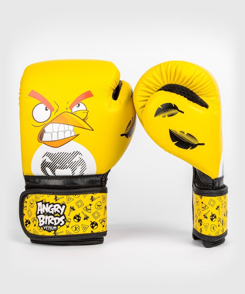 FIGHTWEAR SHOP Kinder Gelb Boxhandschuhe - Schwarz DEUTSCHLAND Venum Birds Angry