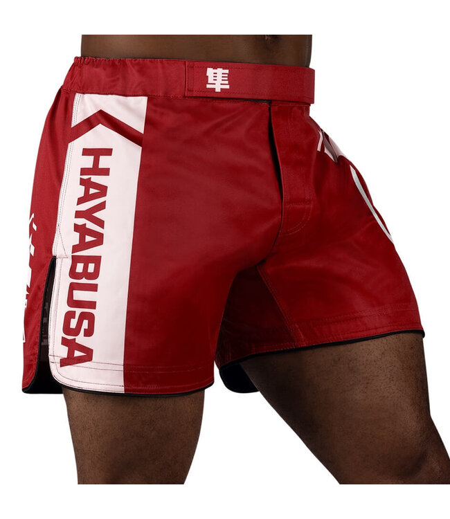 Hayabusa Hayabusa Icon Mid-Length Fight Shorts Red White