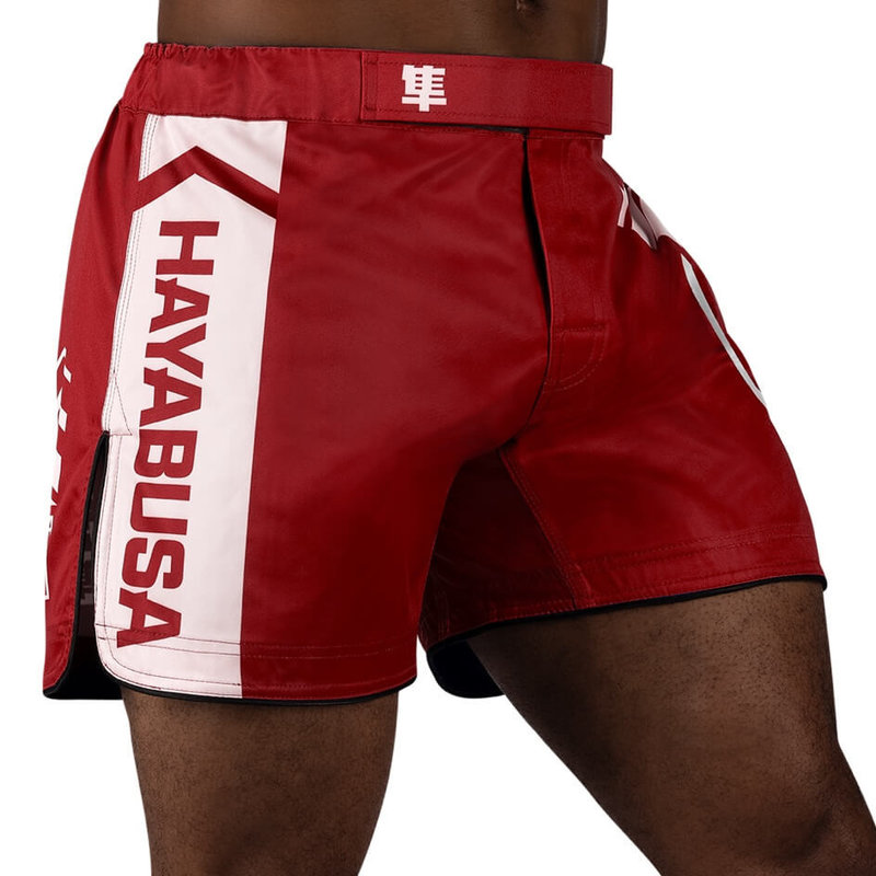 Hayabusa Hayabusa Icon Mid-Length Fight Shorts Red White