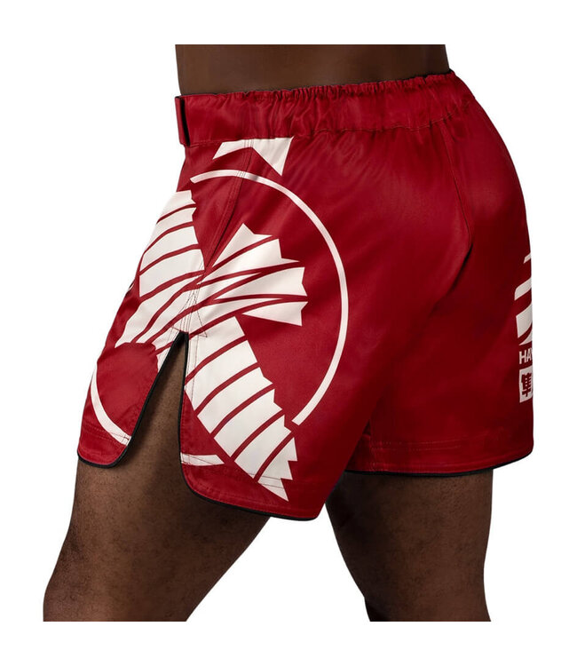 Hayabusa Icon Mid-Length Vechtsport Broek Rood Wit