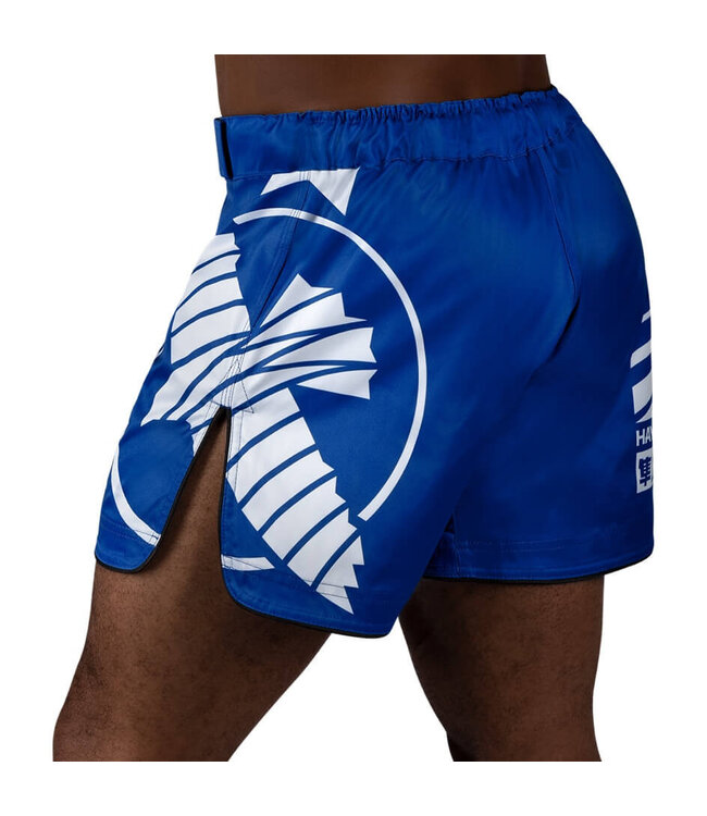 Hayabusa Icon Mid-Length Vechtsport Broek Blauw Wit