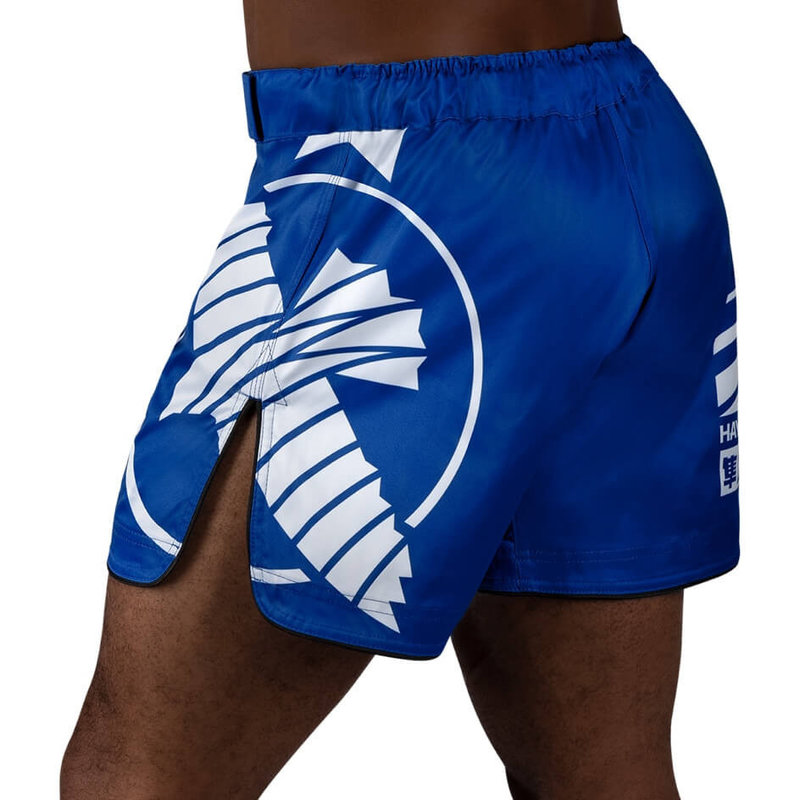 Hayabusa Hayabusa Icon Mittellange Kampfshorts Blau Weiß