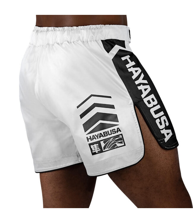 Hayabusa Icon Mid-Length Vechtsport Broek Wit Zwart