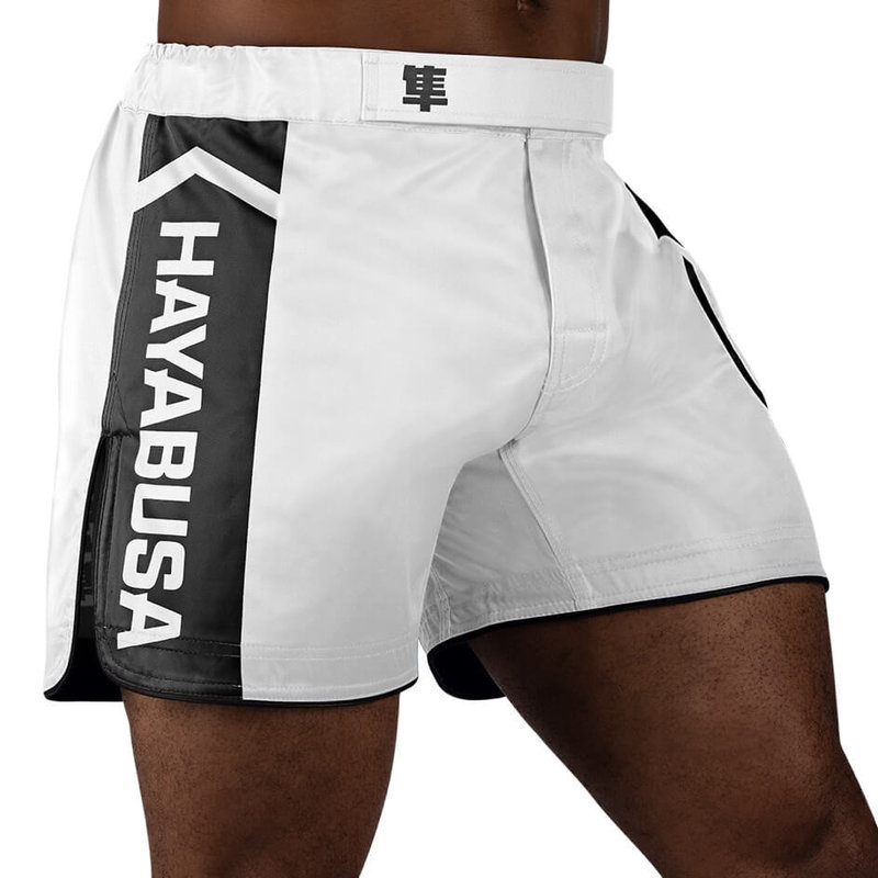 Hayabusa Hayabusa Icon Mid-Length Fight Shorts White Black