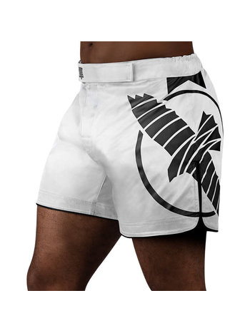 Hayabusa Hayabusa Icon Mid-Length Fight Shorts White Black