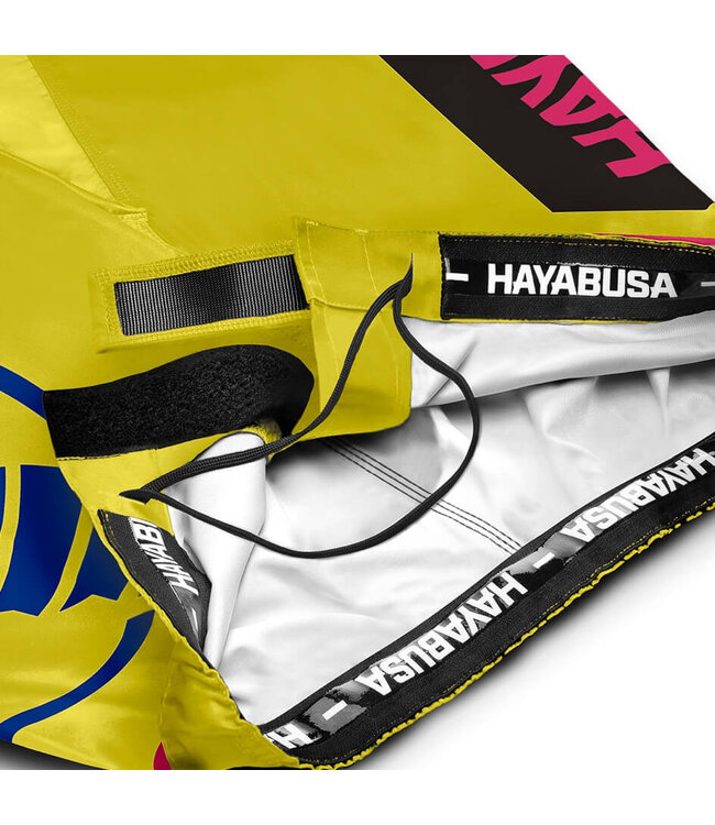 Hayabusa Icon Mid-Length Fight Shorts Yellow Blue