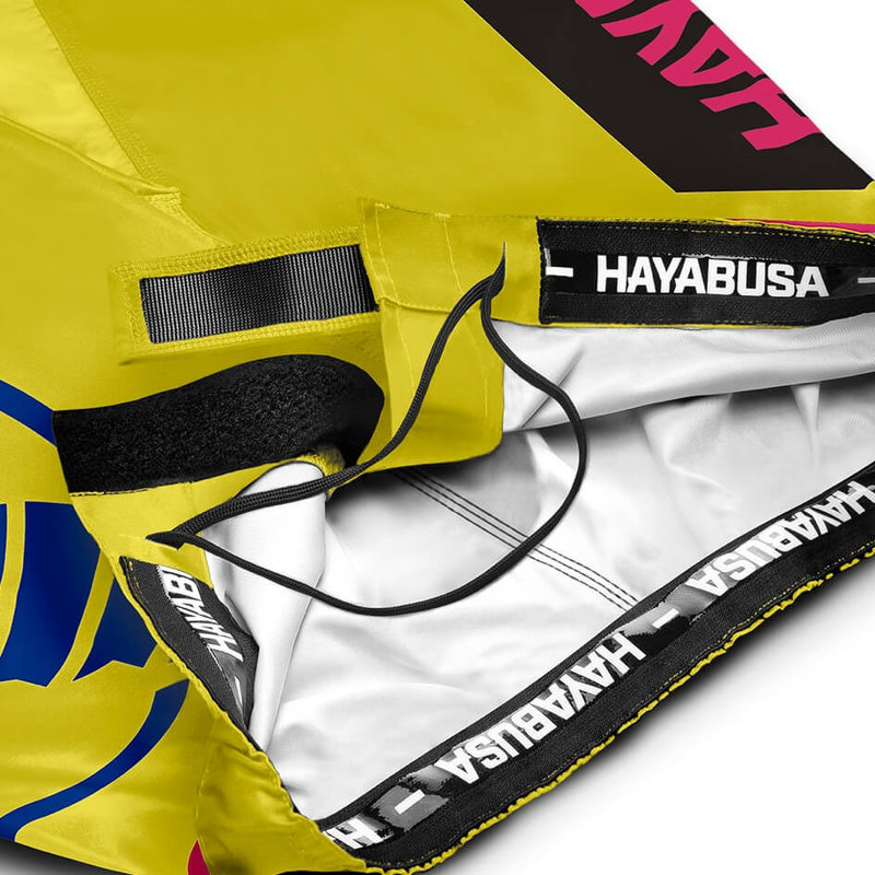 Hayabusa Hayabusa Icon Mid-Length Fight Shorts Yellow Blue