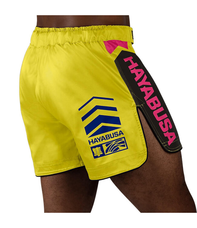 Hayabusa Hayabusa Icon Mid-Length Fight Shorts Yellow Blue