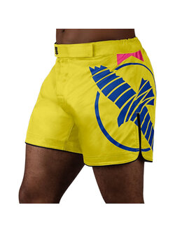 Hayabusa Hayabusa Icon Mittellange Fightshorts Gelb Blau