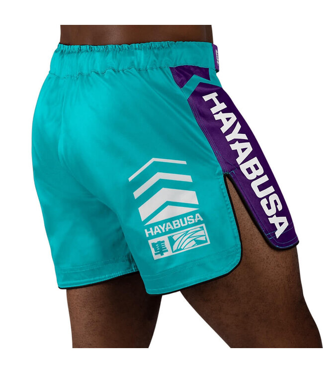 Hayabusa Hayabusa Icon Mid-Length Vechtsport Broek Blauwgroen Wit