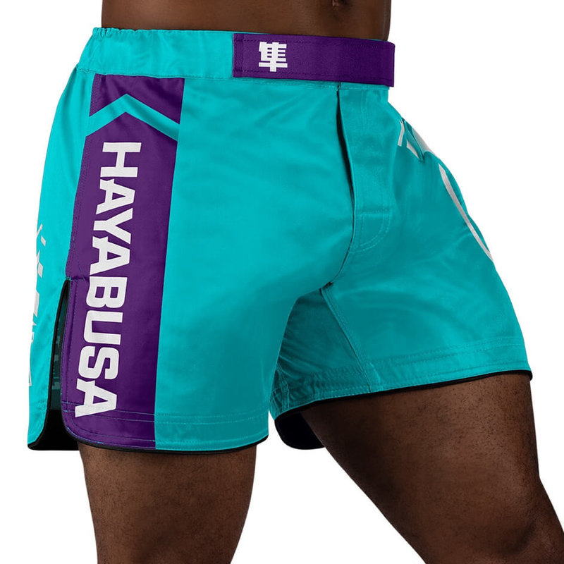 Hayabusa Hayabusa Icon Mid-Length Vechtsport Broek Blauwgroen Wit