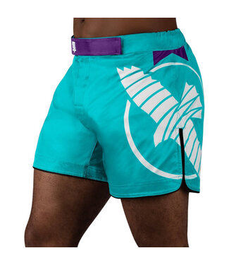 Hayabusa Hayabusa Icon Mid-Length Fight Shorts Teal White
