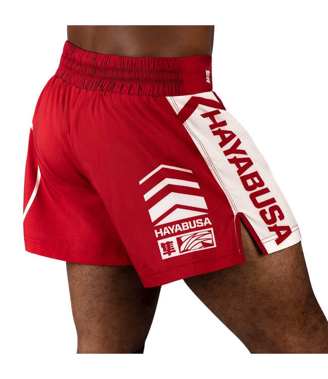 Hayabusa Icon Kickboks Short Rood Wit