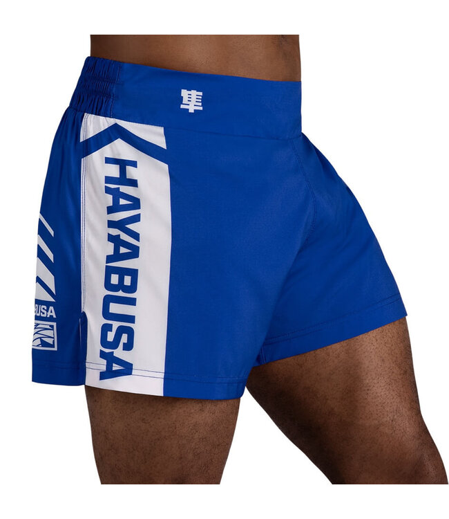 Hayabusa Icon Kickbox Hose Blau Weiß