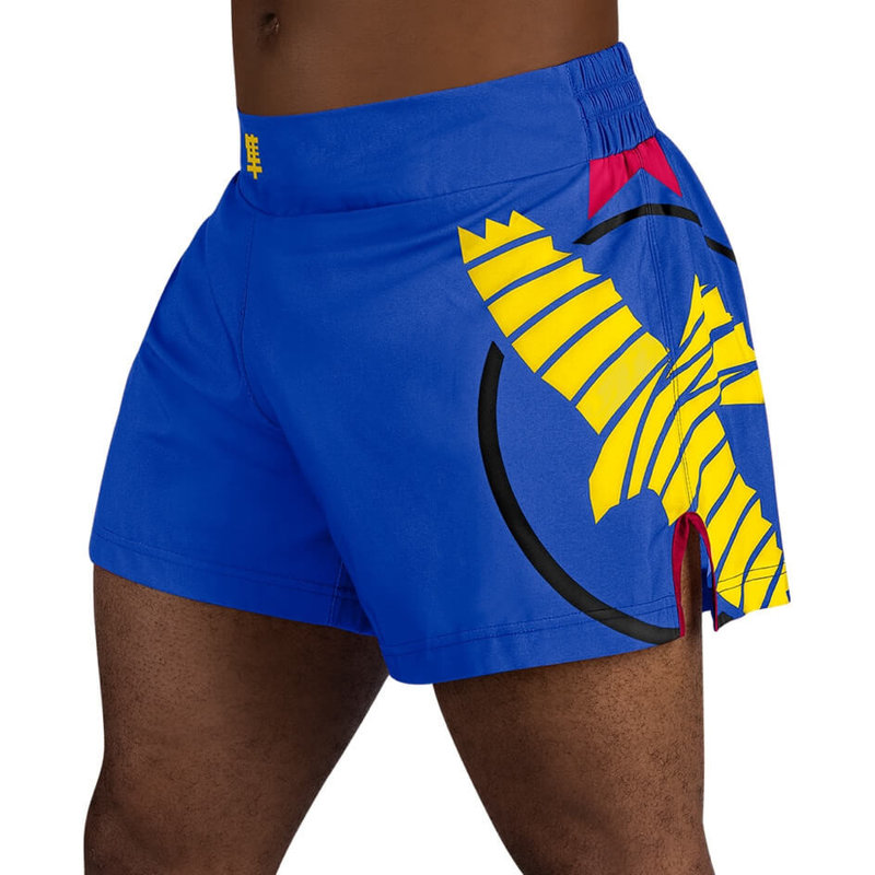 Hayabusa Hayabusa Icon Kickboks Short Blauw Geel