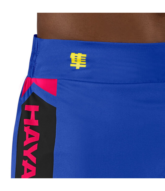 Hayabusa Icon Kickboxing Shorts Blue Yellow